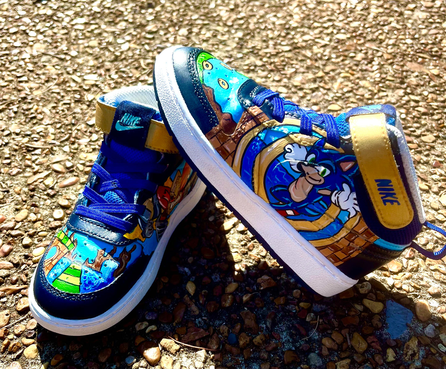 SONIC Nikes - Toddler 9C
