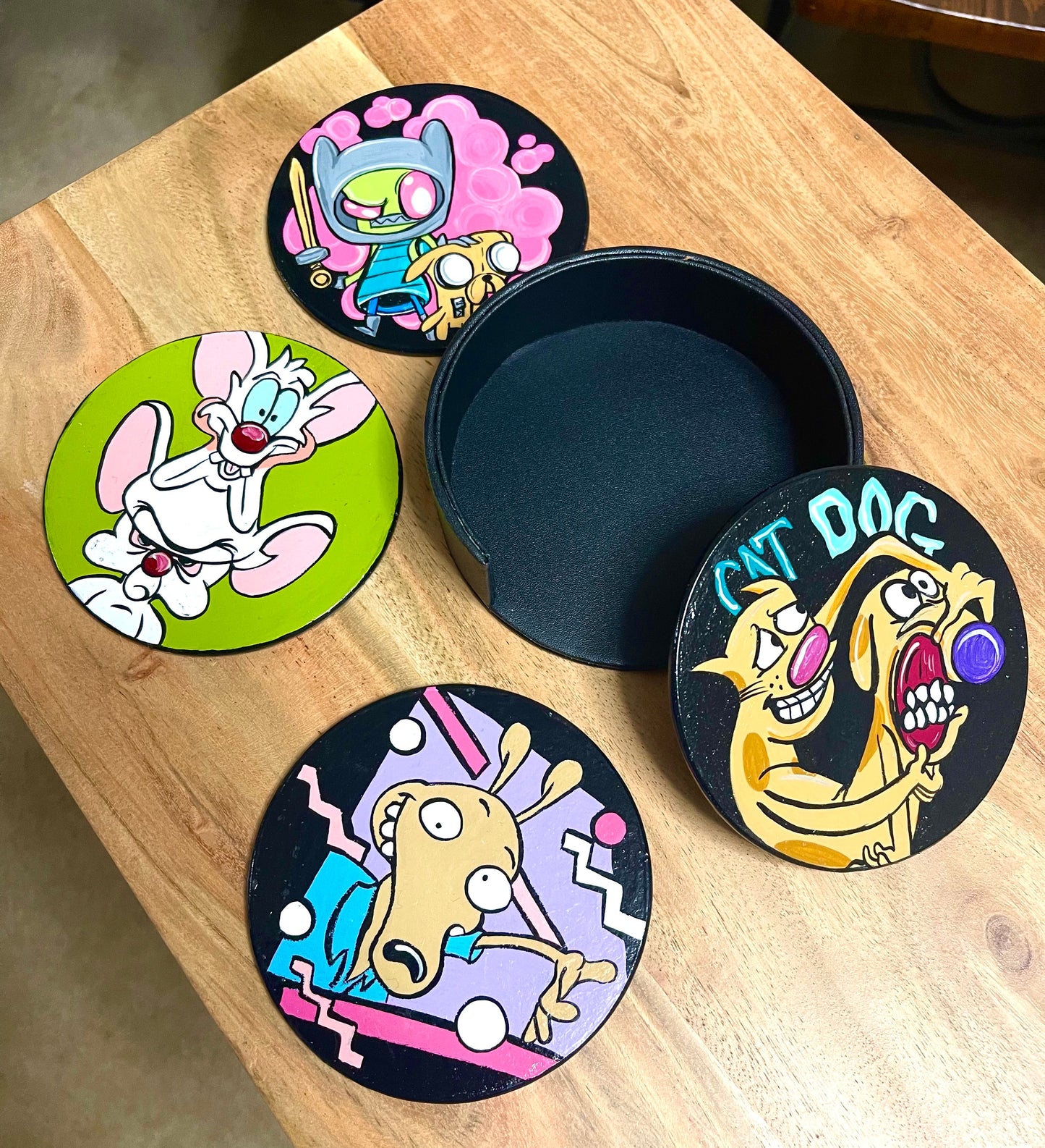 90s Cartoons Coaster Set