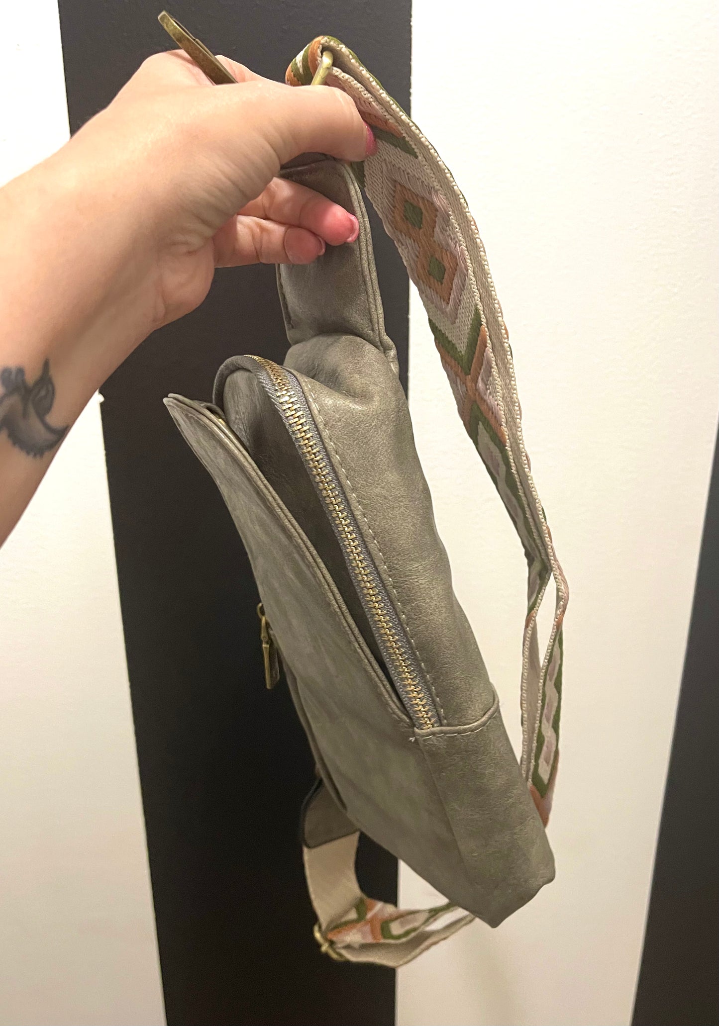 Grey Crossbody/ Sling Purse