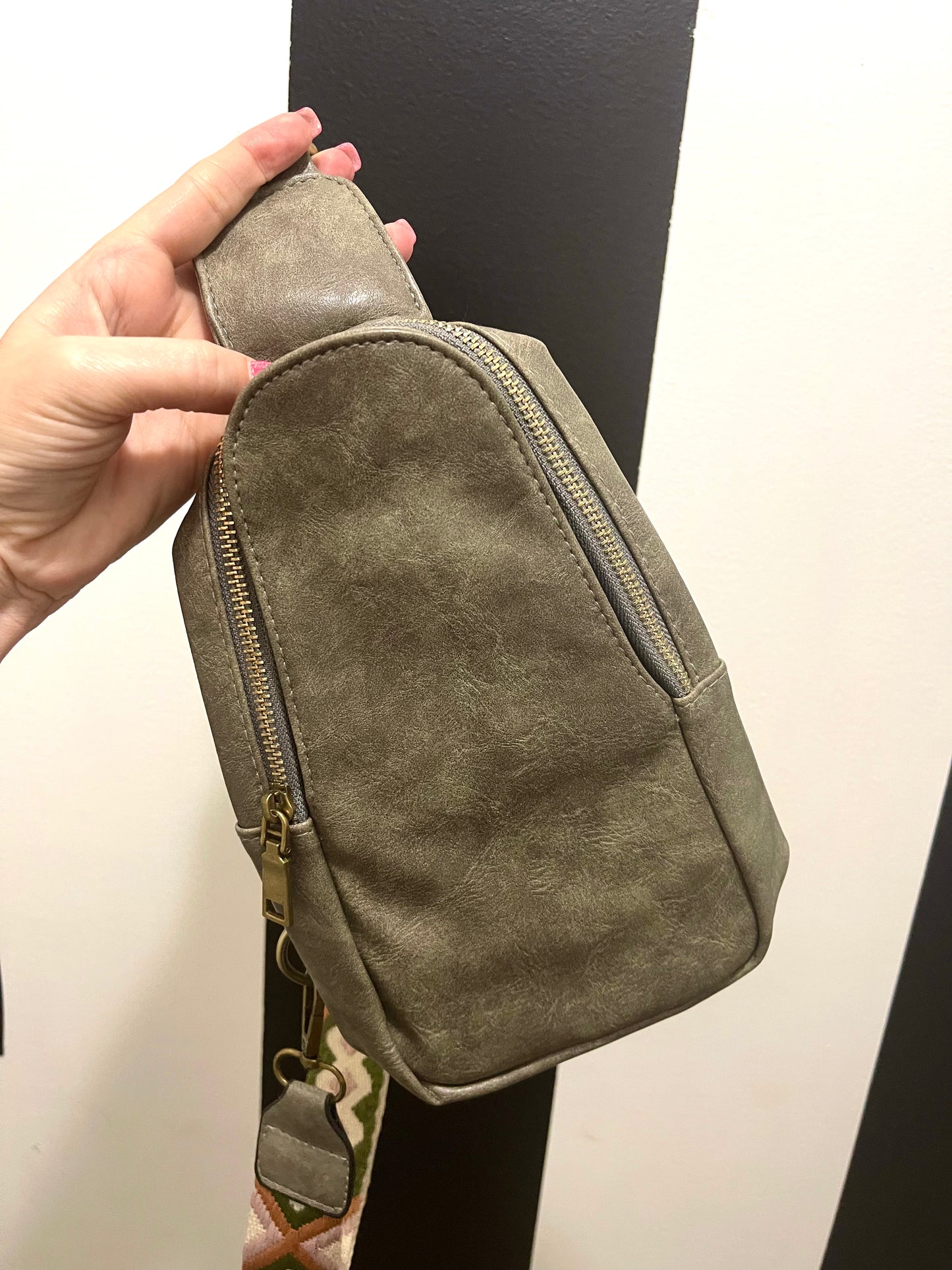 Grey Crossbody/ Sling Purse