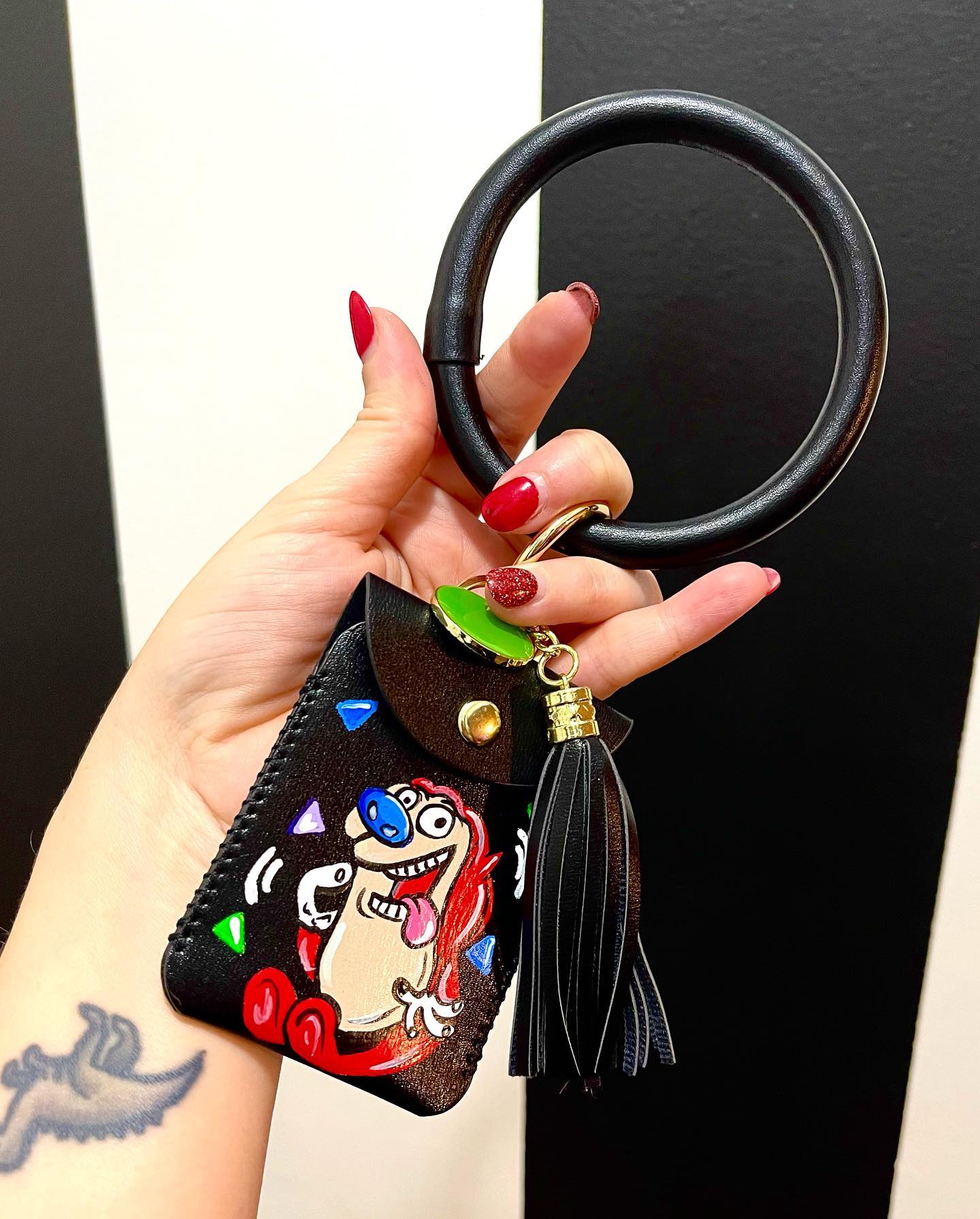 Stimpy Card Wristlet