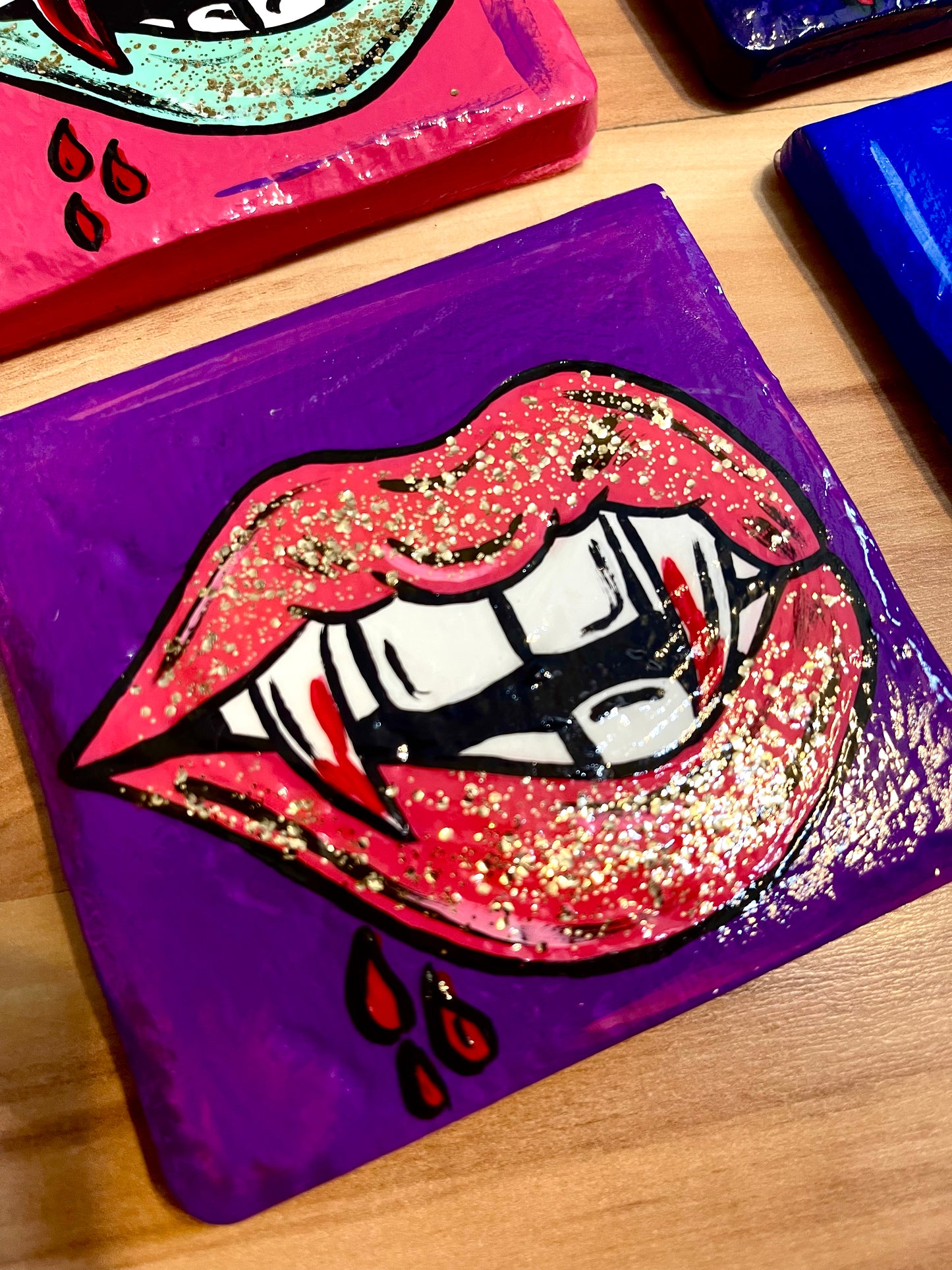 Vampires Kiss Coasters
