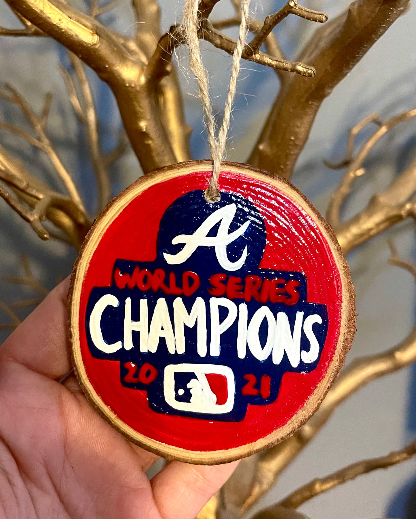 Atlanta Braves World Series Ornament
