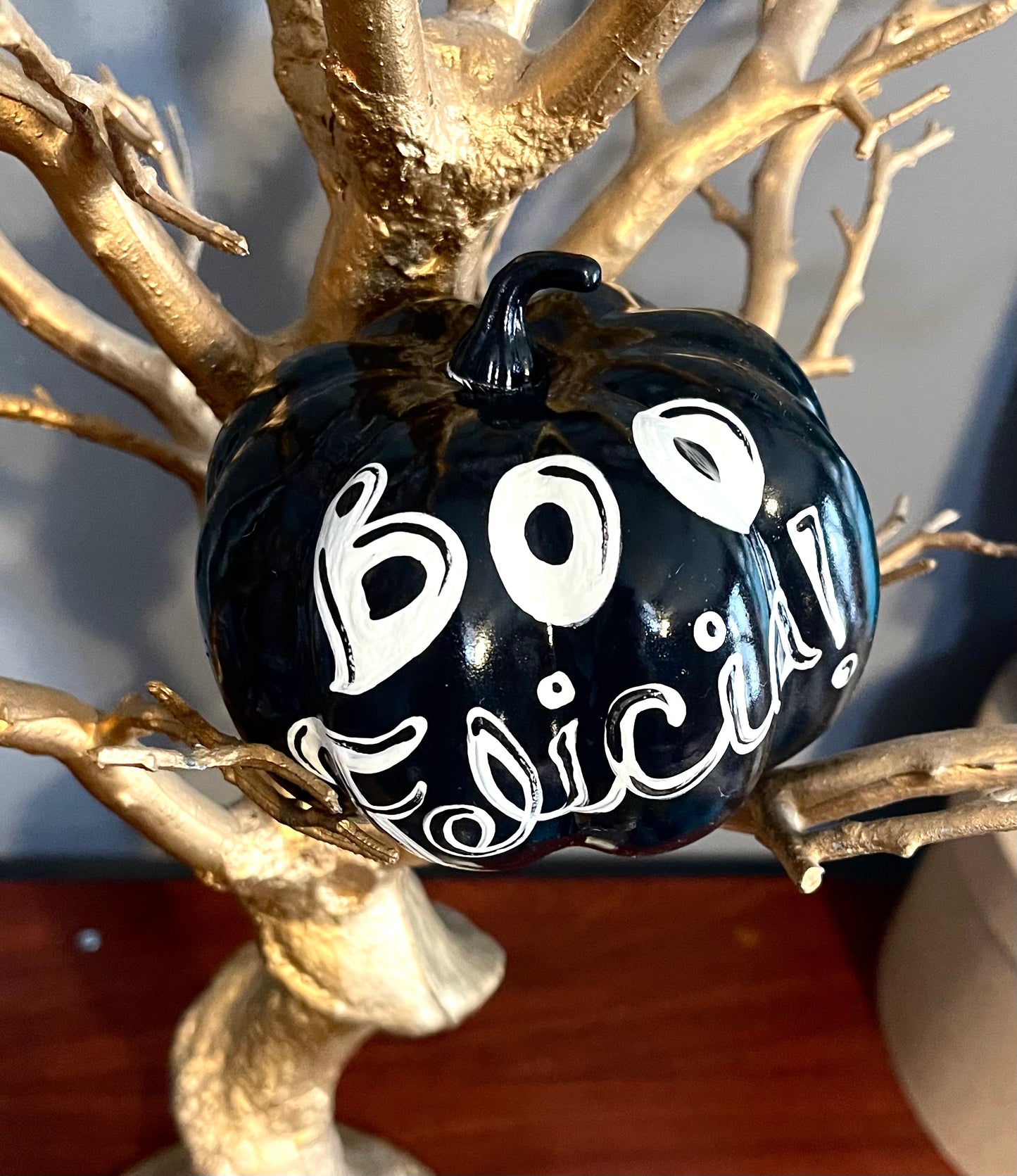 Boo Felicia Pumpkin