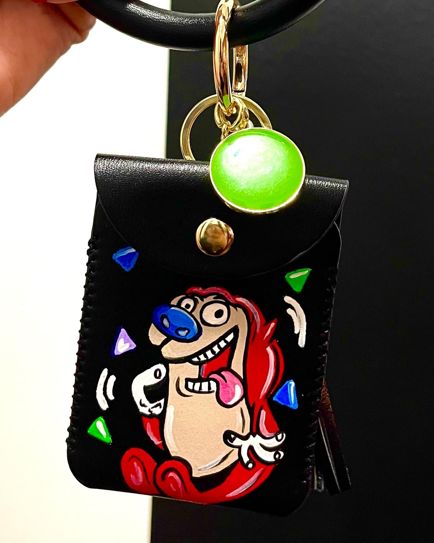 Stimpy Card Wristlet