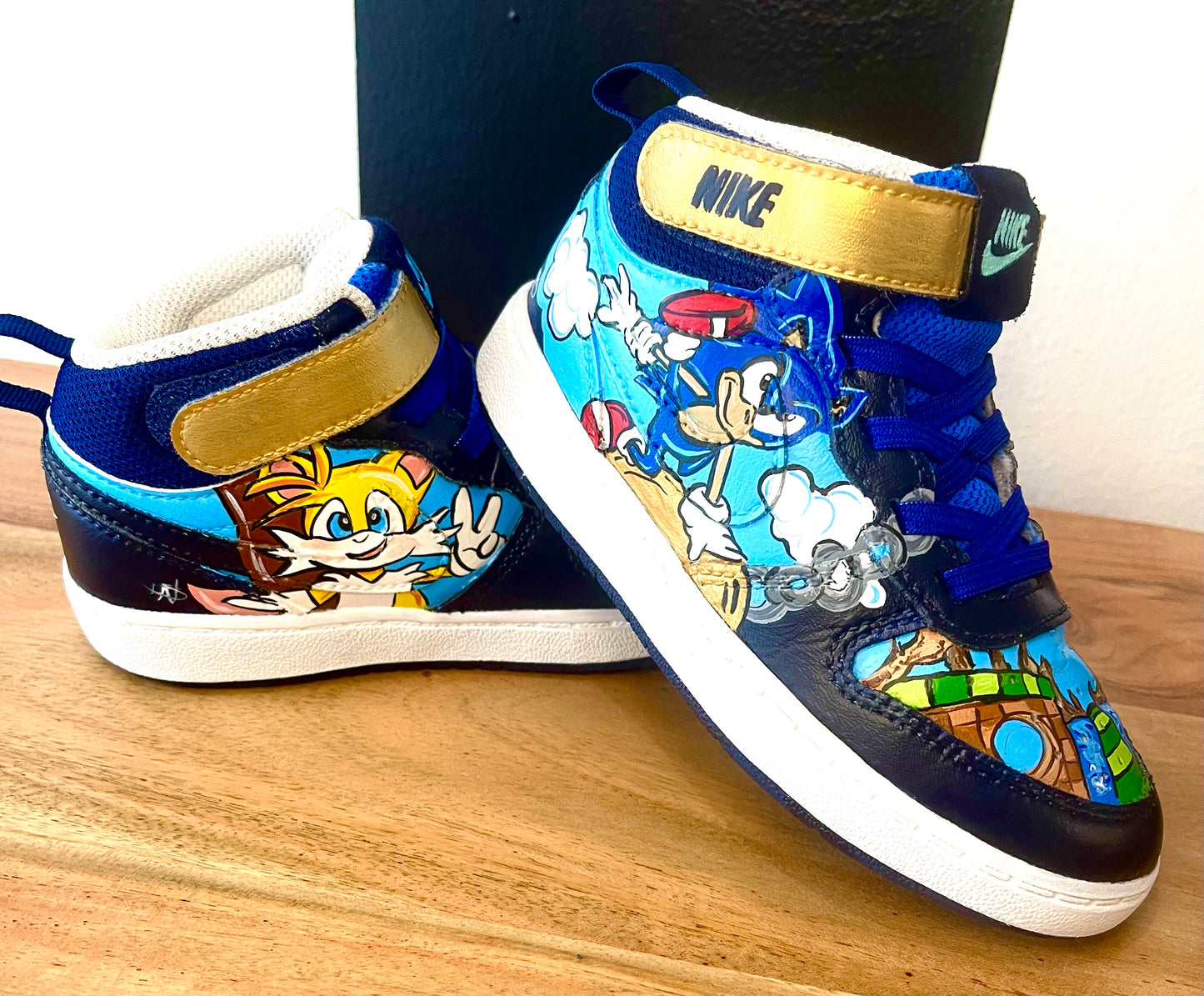 SONIC Nikes - Toddler 9C