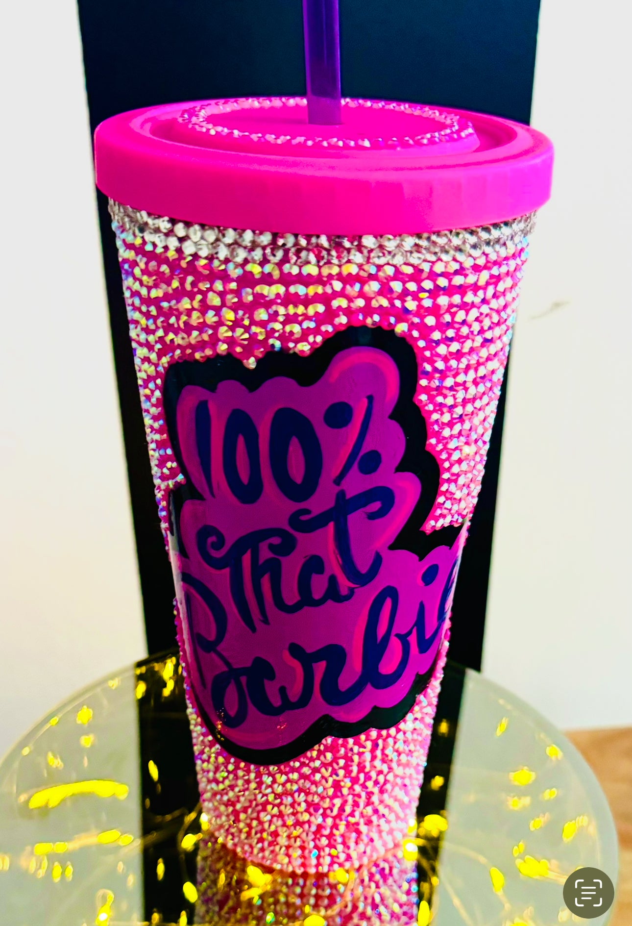 Pink Sparkle Tumbler