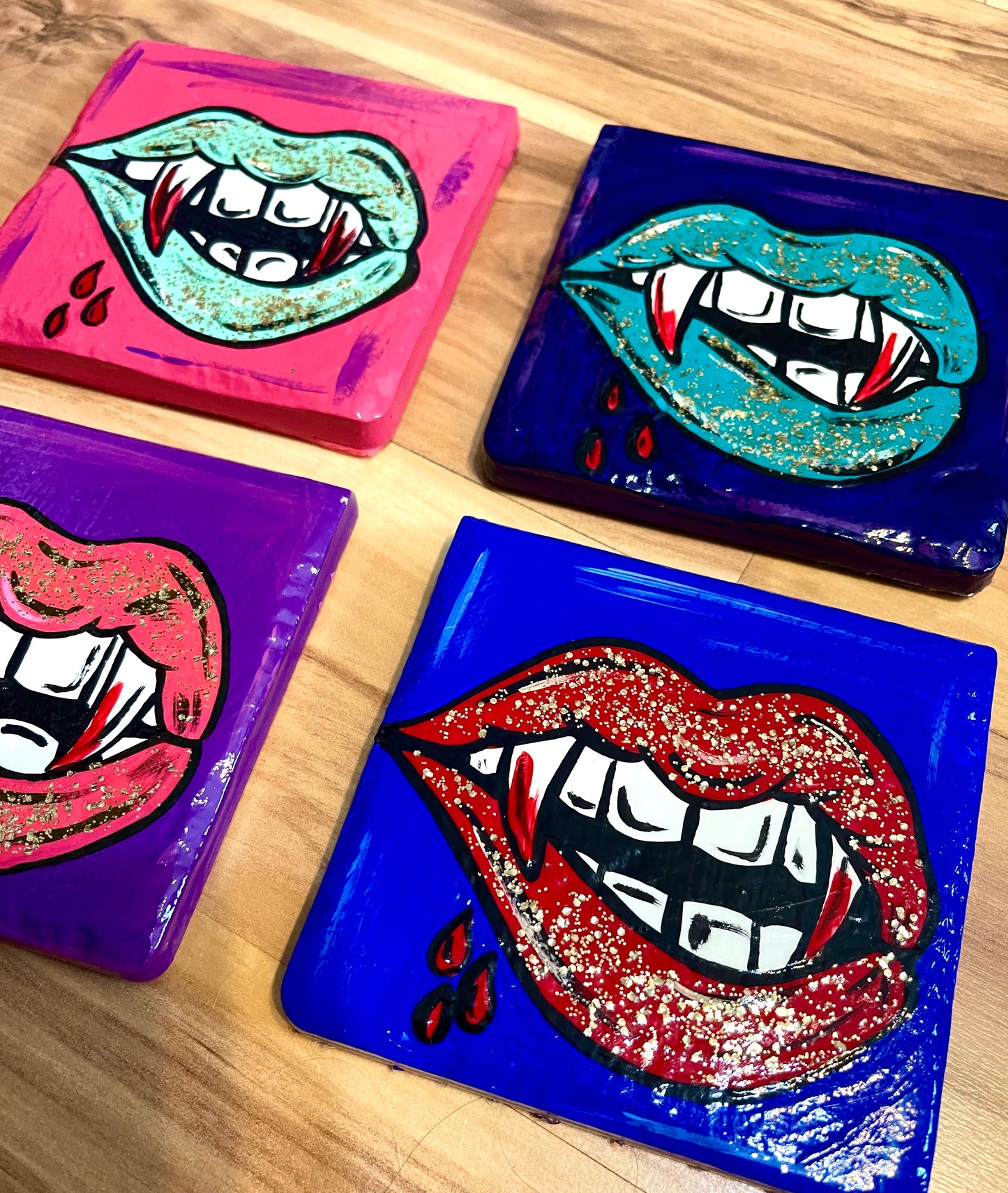 Vampires Kiss Coasters