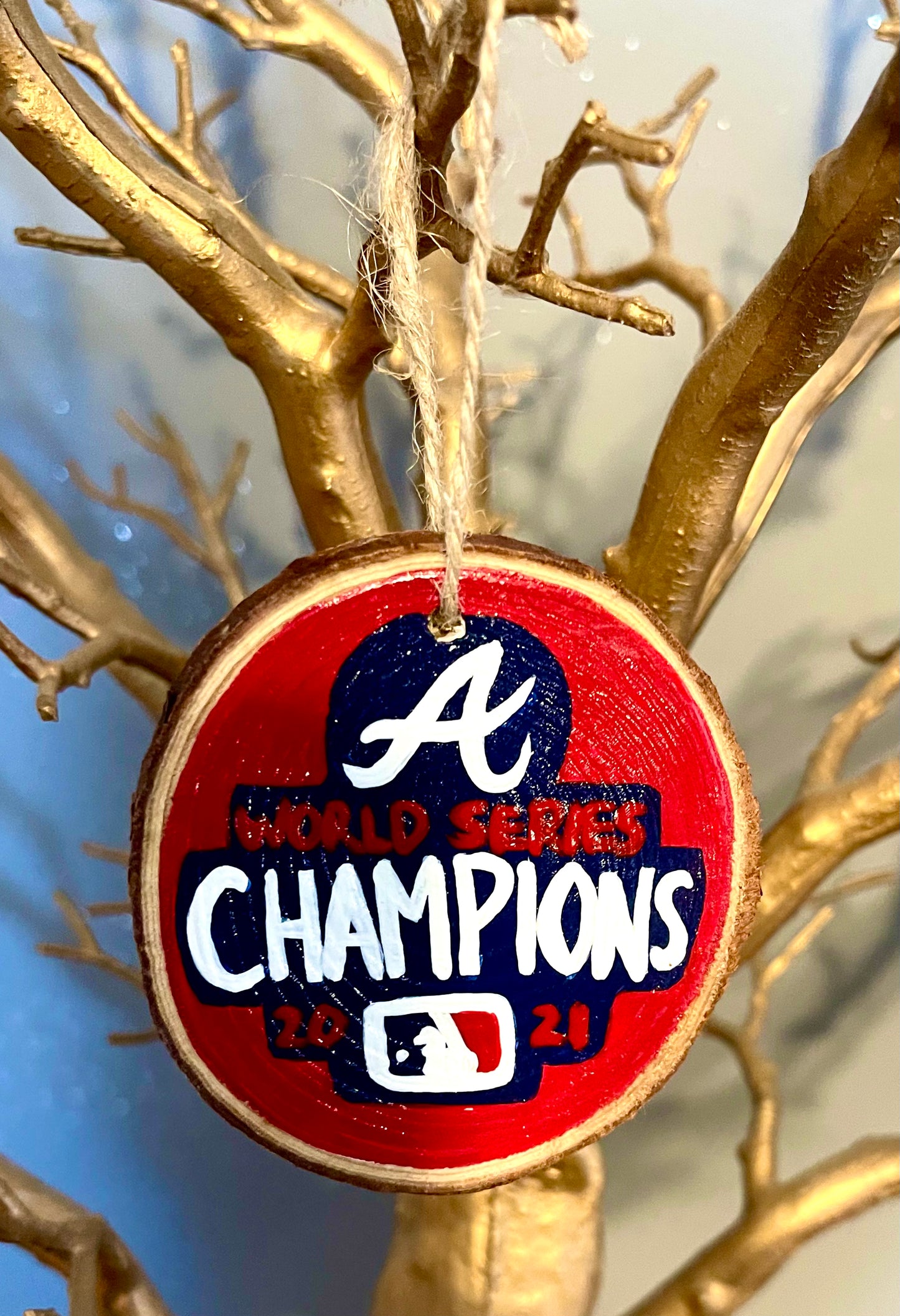 Atlanta Braves World Series Ornament