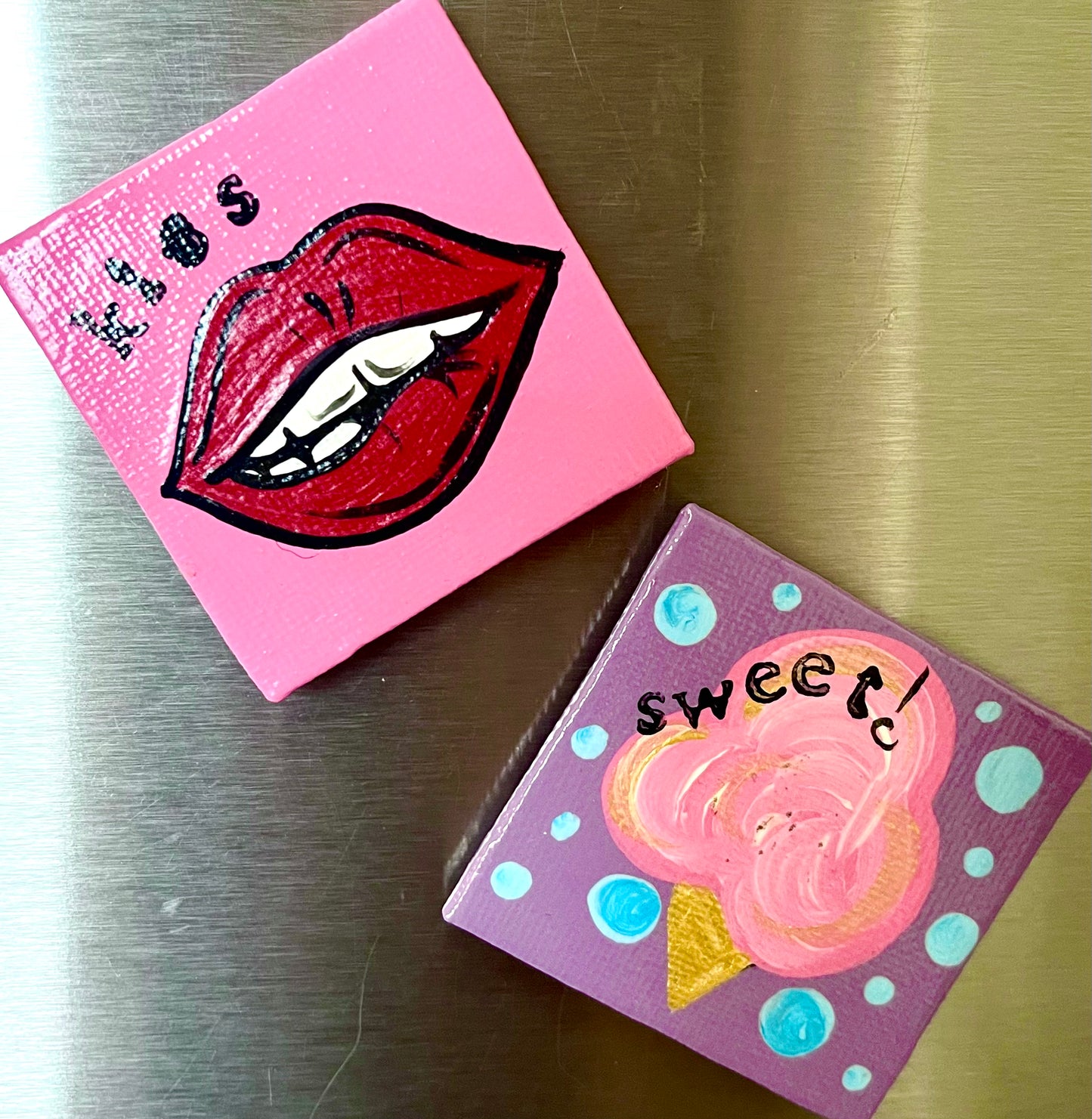 Sweet Kiss Pink Magnets